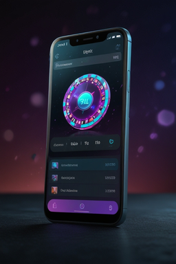 Smartphone mit Casino-App